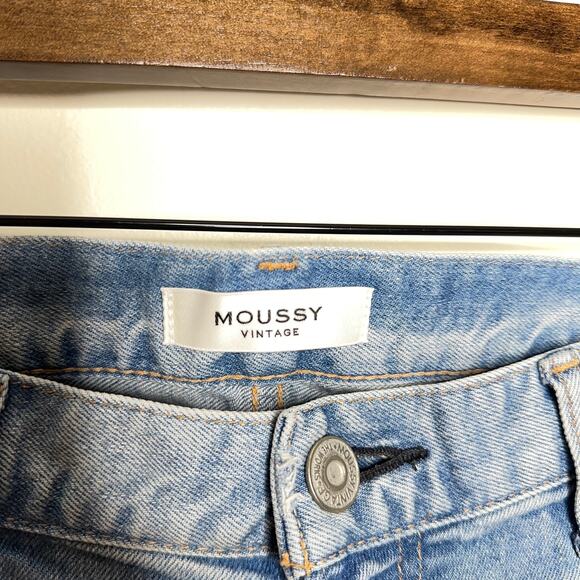 MOUSSY VINTAGE Vivian Skinny Jeans Light Blue Distressed {R12} - Picture 5 of 6